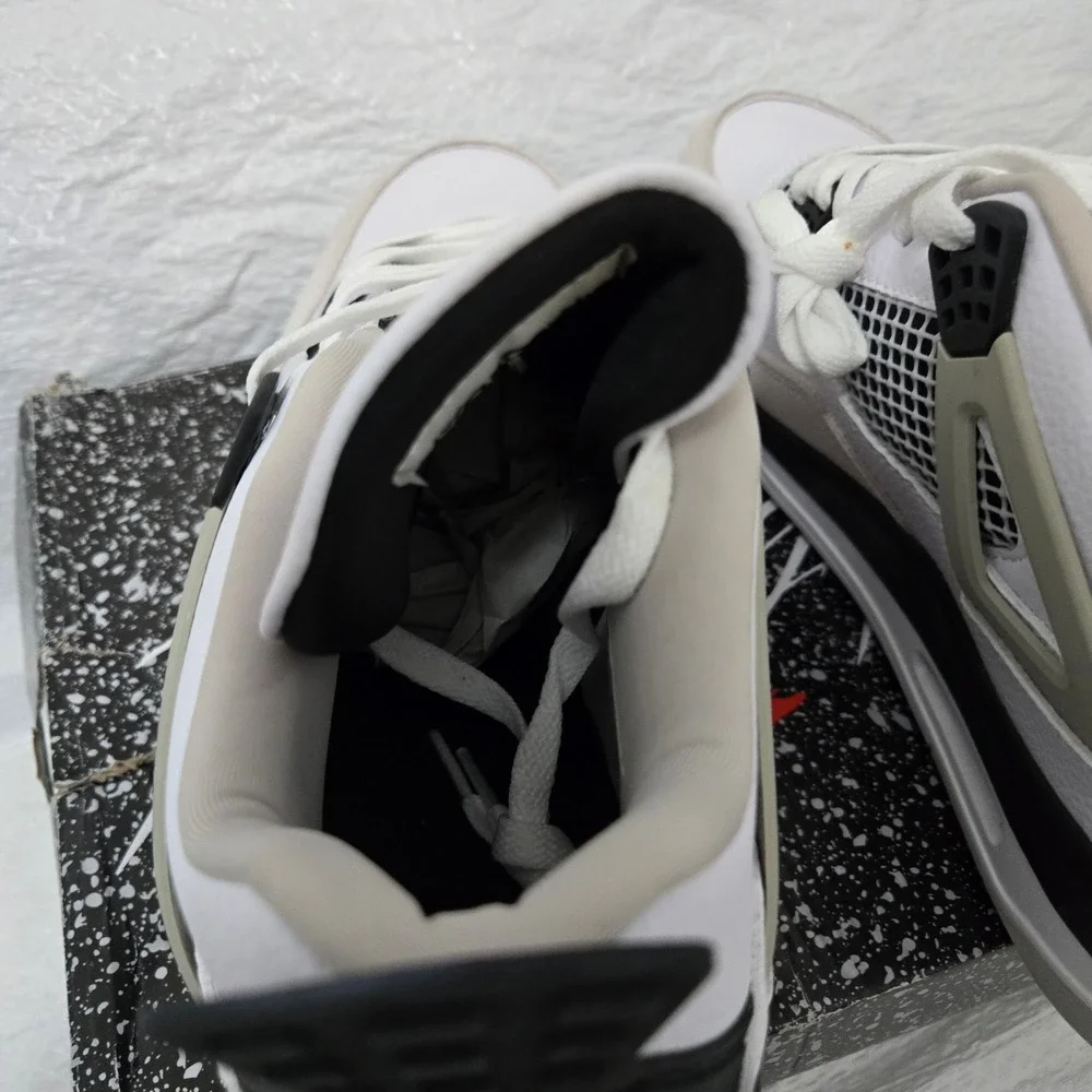 Air Jordan 4 Retro Military Black White Grey DH6927-111 Mens Size 11